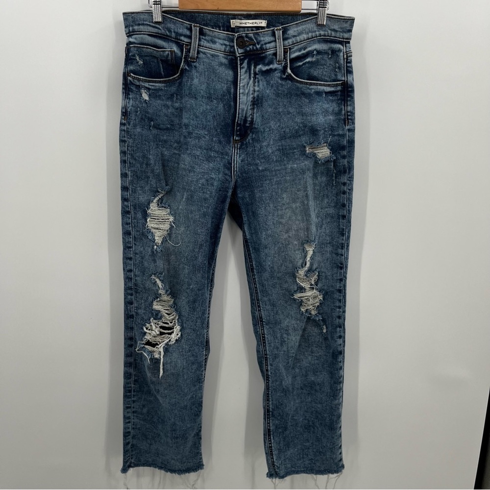 Whetherly 31/12 Distressed Acid Wash Jean